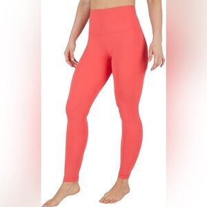 Yogalicious Coral Crop‎ Leggings Performance Stretch